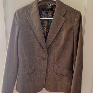 Nine West Glen check blazer. Size 2